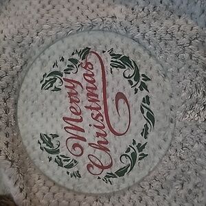 Merry Christmas Glass Cutting Board